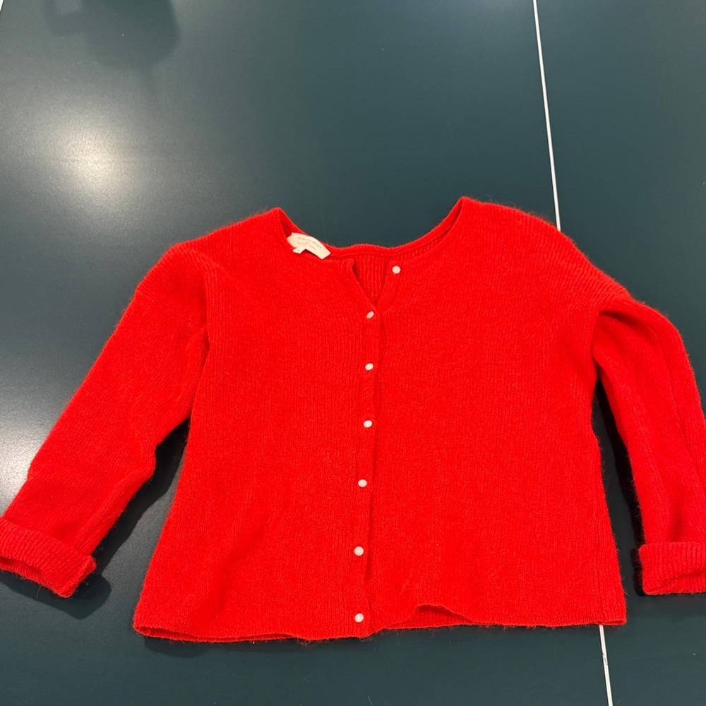 Sézane La Maille Cardigan – Red – Size Medium
